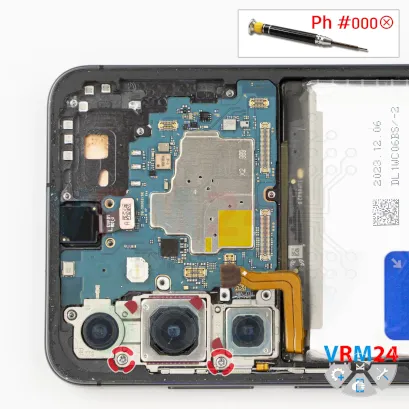 How to disassemble Samsung Galaxy S24+ SM-S921, Step 15/1
