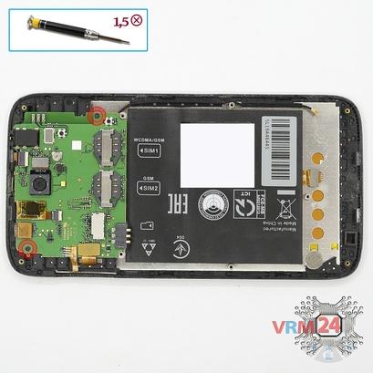 How to disassemble Lenovo A850, Step 6/1
