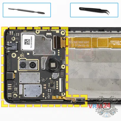 Como desmontar Alcatel 3V 5099D, Passo 16/1