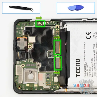 Как разобрать Tecno Pova 6, Шаг 17/1