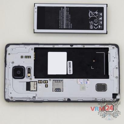 How to disassemble Samsung Galaxy Note 4 SM-N910, Step 3/2
