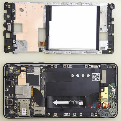 Como desmontar Nokia 5 (2017) TA-1053 por si mesmo, Passo 7/2