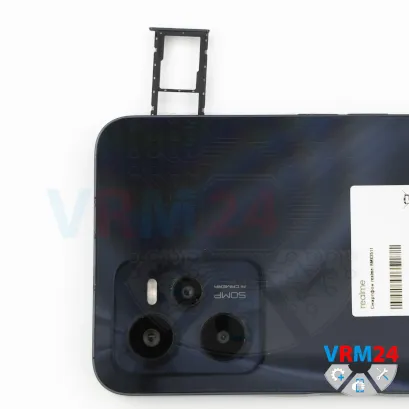 Как разобрать Realme C35, Шаг 2/2