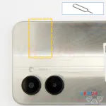 How to disassemble Realme C33, Step 2/1
