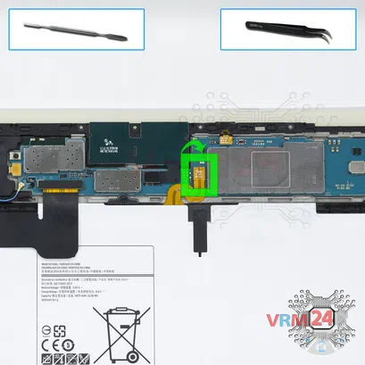 How to disassemble Samsung Galaxy Tab S2 9.7'' SM-T819, Step 5/1