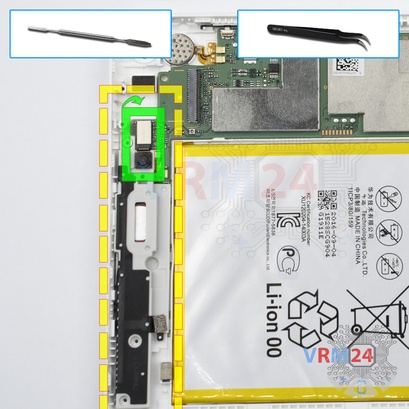 Como desmontar Huawei MediaPad T1 8.0'' por si mesmo, Passo 10/1