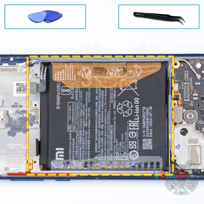 Cómo desmontar Xiaomi Mi 10 Lite, Paso 16/1