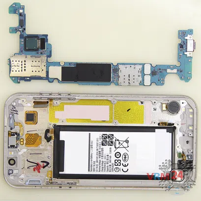 How to disassemble Samsung Galaxy A7 (2017) SM-A720, Step 10/2