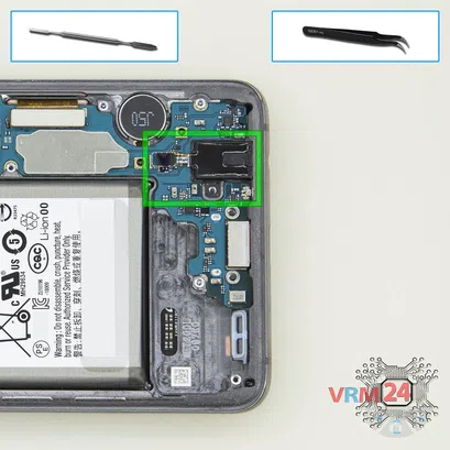 How to disassemble Samsung Galaxy S10 SM-G973, Step 8/1