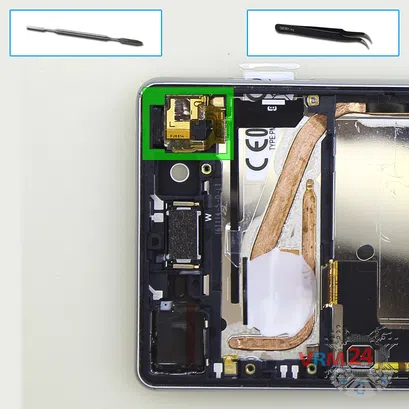 How to disassemble Sony Xperia X, Step 14/1