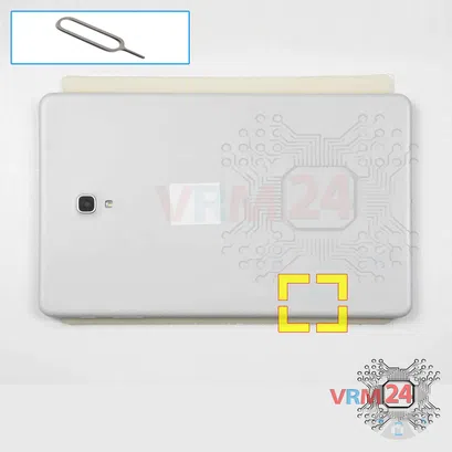 Cómo desmontar Samsung Galaxy Tab A 10.5'' SM-T590, Paso 2/1