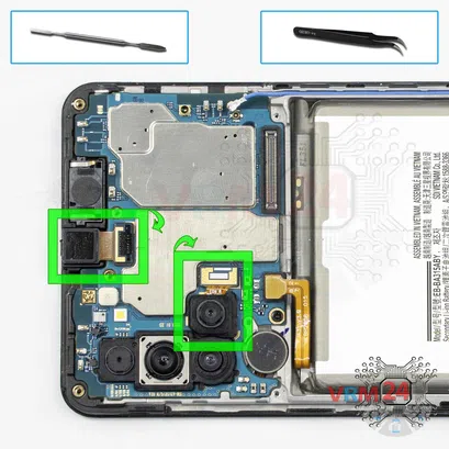 Cómo desmontar Samsung Galaxy A31 SM-A315, Paso 10/1