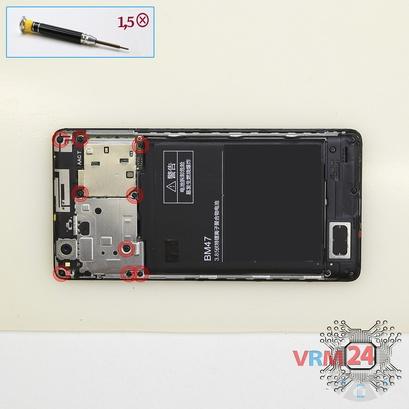 How to disassemble Xiaomi RedMi 3, Step 3/1