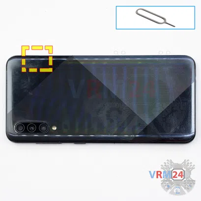 How to disassemble Samsung Galaxy A50s SM-A507, Step 2/1