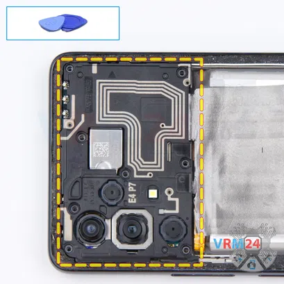 How to disassemble Samsung Galaxy A53 SM-A536, Step 5/1