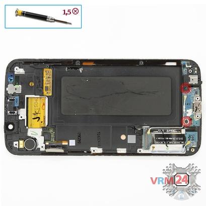 How to disassemble Samsung Galaxy S6 Edge SM-G925, Step 9/1