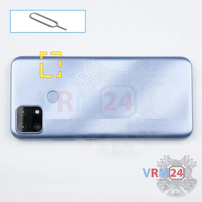 How to disassemble Realme C25, Step 2/1