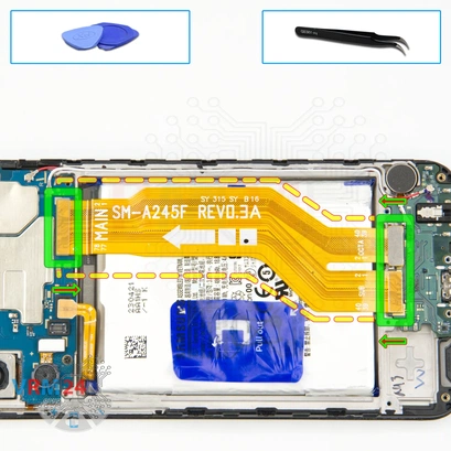 Como desmontar Samsung Galaxy A24 SM-A245 por si mesmo, Passo 8/1