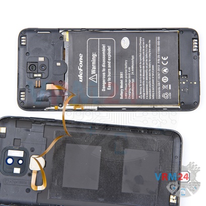 How to disassemble uleFone Power 6, Step 4/2