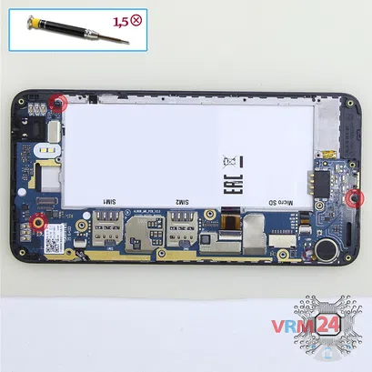 How to disassemble Huawei Honor 5A, Step 7/1