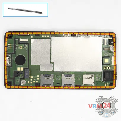 Cómo desmontar Microsoft Lumia 430 DS RM-1099, Paso 8/1