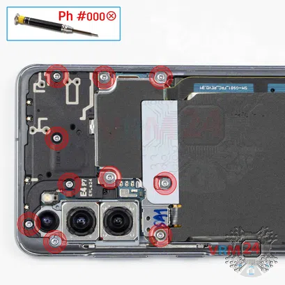 Como desmontar Samsung Galaxy S20 SM-G981 por si mesmo, Passo 4/1