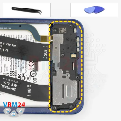 How to disassemble Samsung Galaxy S25 SM-S931, Step 8/1