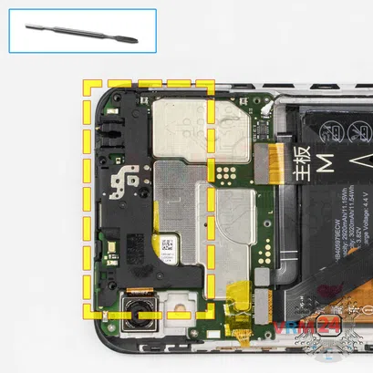 Como desmontar Huawei Y6 (2019) por si mesmo, Passo 12/1