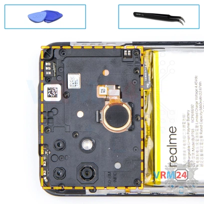 How to disassemble Realme Narzo 50A, Step 5/1