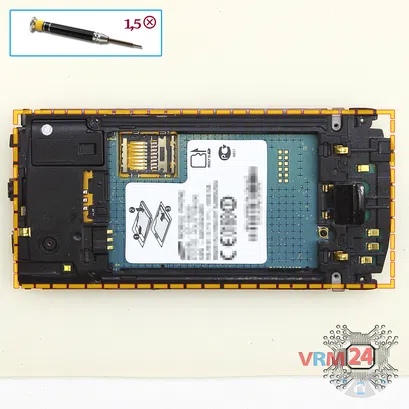 Как разобрать Samsung Wave 2 GT-S8530, Шаг 13/1