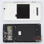 How to disassemble Sony Xperia M, Step 1/2