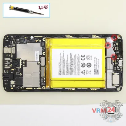 How to disassemble ZTE Axon 7 Mini, Step 10/1
