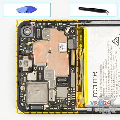 How to disassemble Realme 9 Pro, Step 13/1