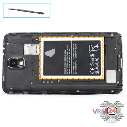 Cómo desmontar Samsung Galaxy Note 3 SM-N9000, Paso 2/1