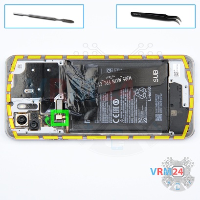 How to disassemble Xiaomi Redmi Note 10, Step 6/1