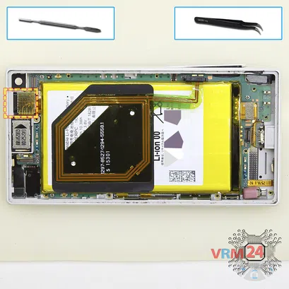 How to disassemble Sony Xperia Z5 Compact, Step 12/1