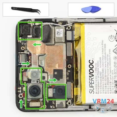 How to disassemble Oppo Reno7 4G, Step 12/1
