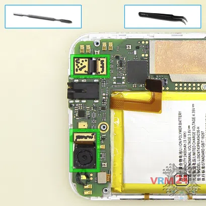 Cómo desmontar ZTE Blade S6, Paso 10/1