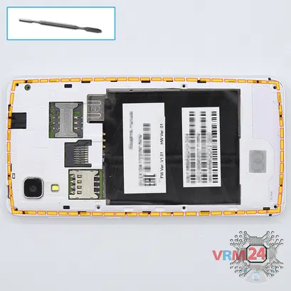 How to disassemble Explay Tornado, Step 4/1