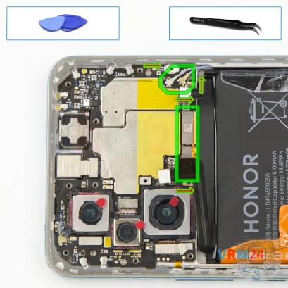 How to disassemble HONOR 200, Step 12/1