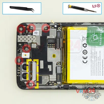 How to disassemble OnePlus 5T, Step 13/1