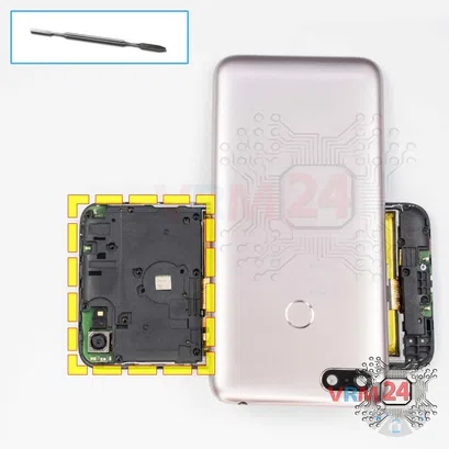 Como desmontar Lenovo A5, Passo 5/1