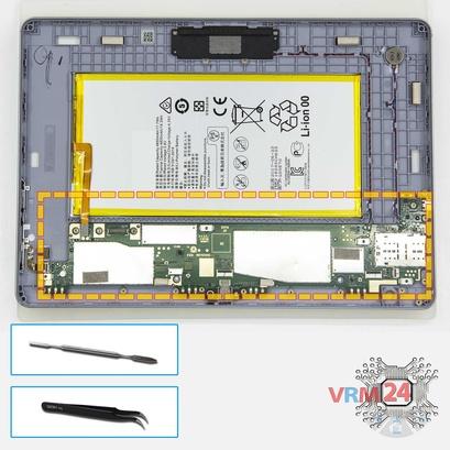 Cómo desmontar Huawei MediaPad T3 (10''), Paso 13/1