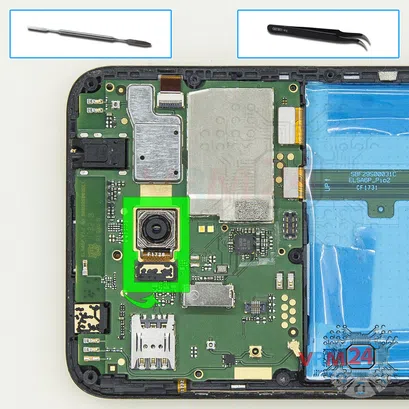 Cómo desmontar Alcatel OT A7 5090Y, Paso 7/1