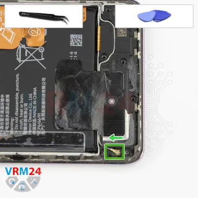 How to disassemble Honor X9c, Step 10/1