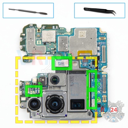 Como desmontar Samsung Galaxy S20 Ultra SM-G988 por si mesmo, Passo 15/1