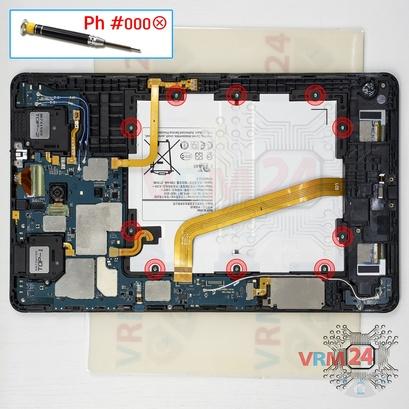 How to disassemble Samsung Galaxy Tab A 10.5'' SM-T595, Step 8/1