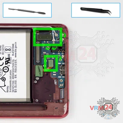 Cómo desmontar Samsung Galaxy Note 10 Lite SM-N770, Paso 10/1