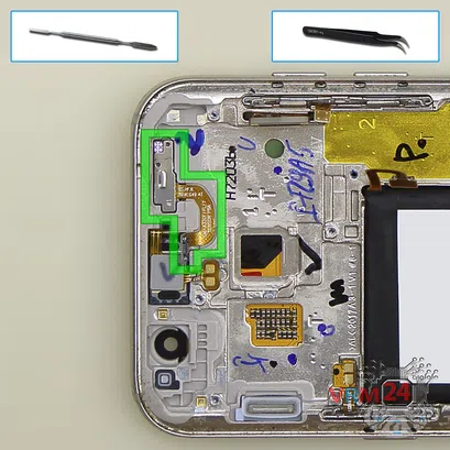 How to disassemble Samsung Galaxy A3 (2017) SM-A320, Step 13/1