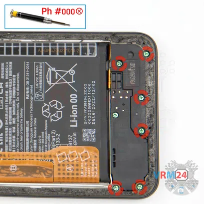 How to disassemble Xiaomi POCO X5, Step 10/1